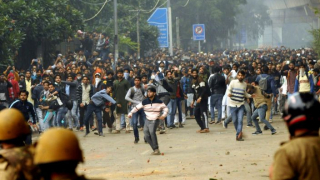 Student protests in New Delhi. December 2019.