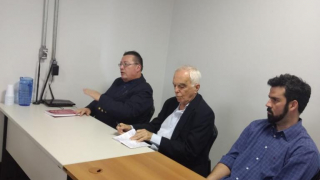 Instituto de Estudios Latinoamericano. Universidad Federal de Brasilia. 27/09/18 El Embajador Samuel Pinheiro Guimaraes y el Prof. Dr. Miguel Ángel Barrios, dictando un seminario